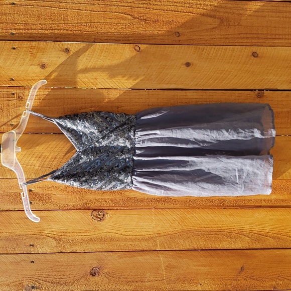 Hollister Gauzy Gray Slip Dress XS - Picture 7 of 9